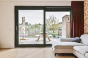 Large double glass door